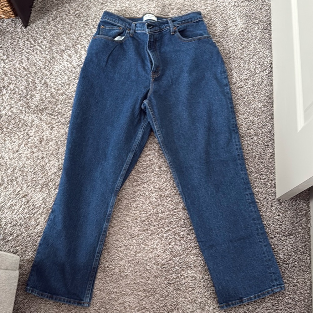Abercrombie curve love ultra high rise 90s straight jean